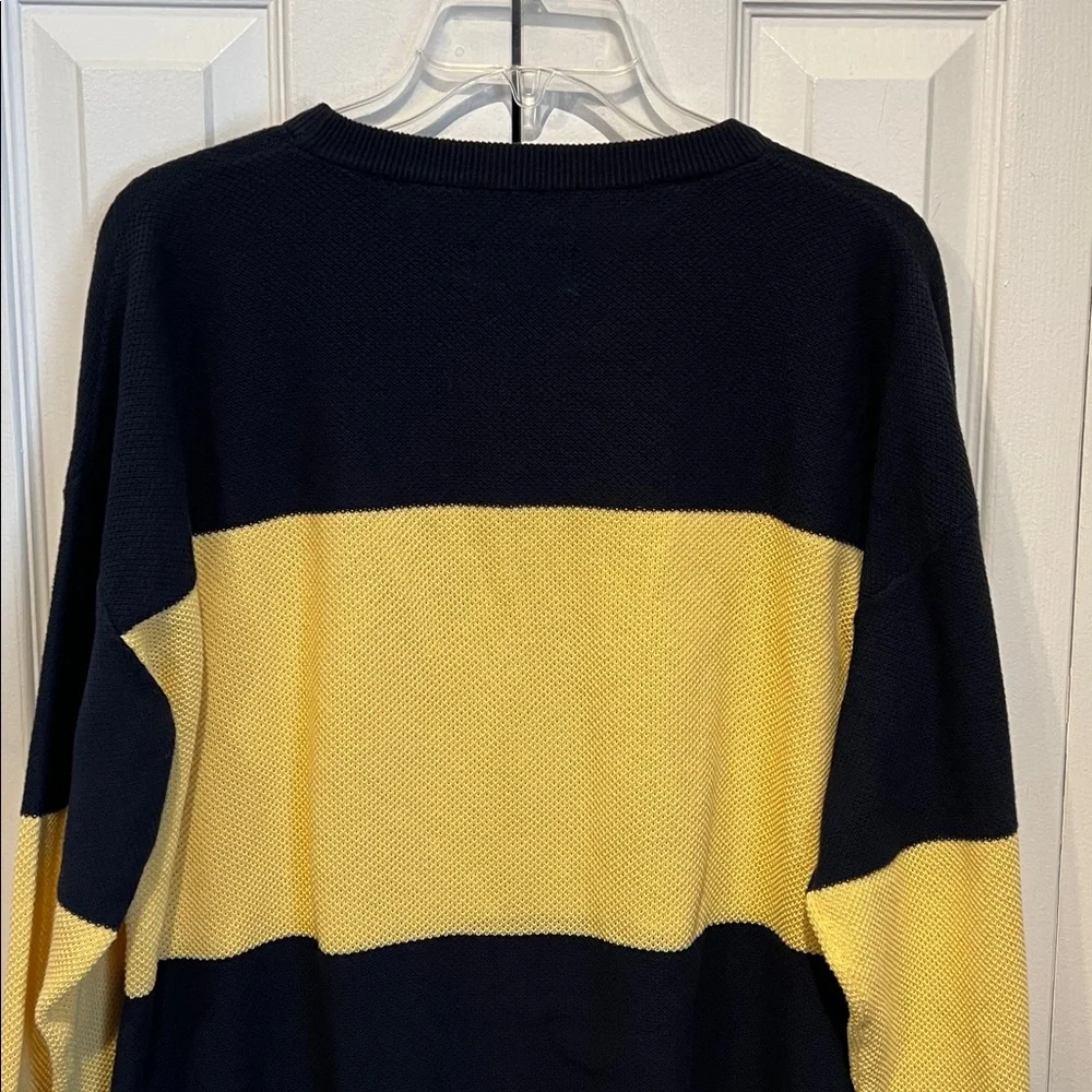 Jack & Jones Men’s Navy/Yellow Striped Sweater Size XL‎ - Picture 8 of 13